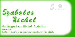 szabolcs michel business card